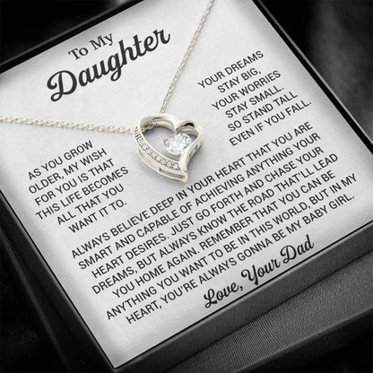 To My Daughter Necklace, Daughter Father Necklace, Daughter Gift From Dad 1_8
