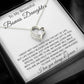 To My Bonus Daughter Necklace, Gift for Bonus Daughter, Step Daughter Birthday