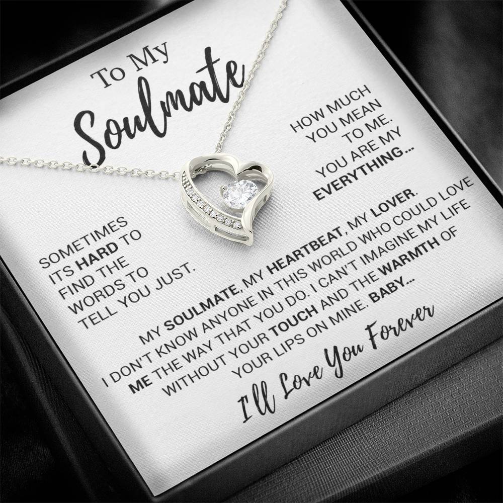 To My Soulmate Necklace, Soulmate Gift, Soulmate Jewelry Anniversary 16_8