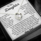 To My Daughter Necklace, Daughter Father Necklace, Daughter Gift From Dad 22_8_White
