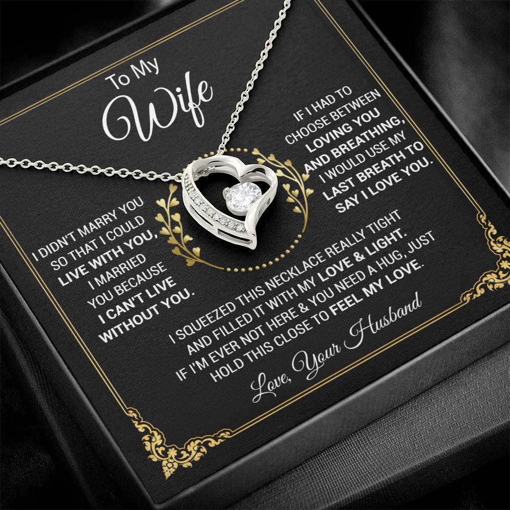 To My Wife Necklace, Wife Gift From Husband, Wife Husband, Christmas Gift
