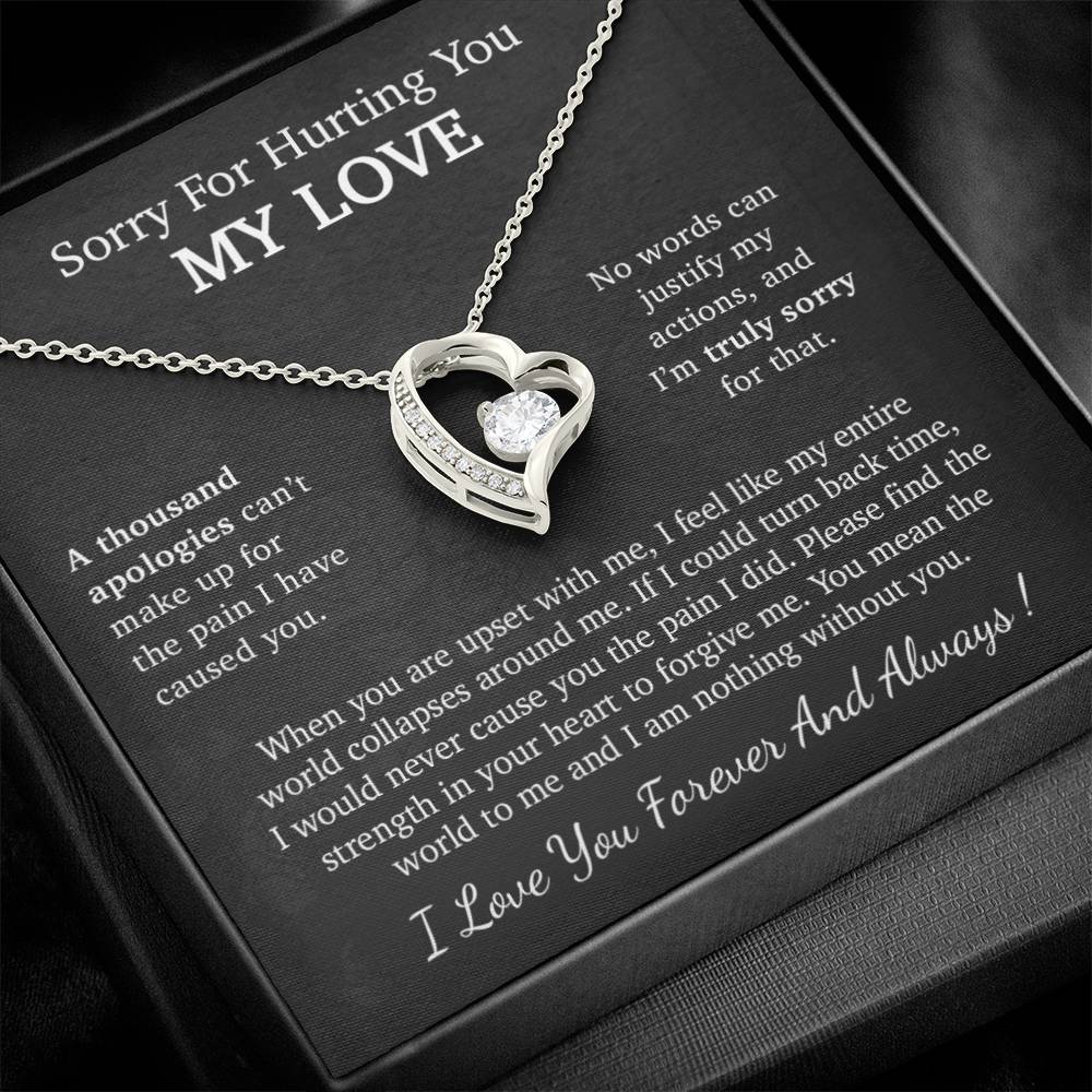 I'm Sorry Necklace Gift, Apology Gift For Her, Forgiveness Gift