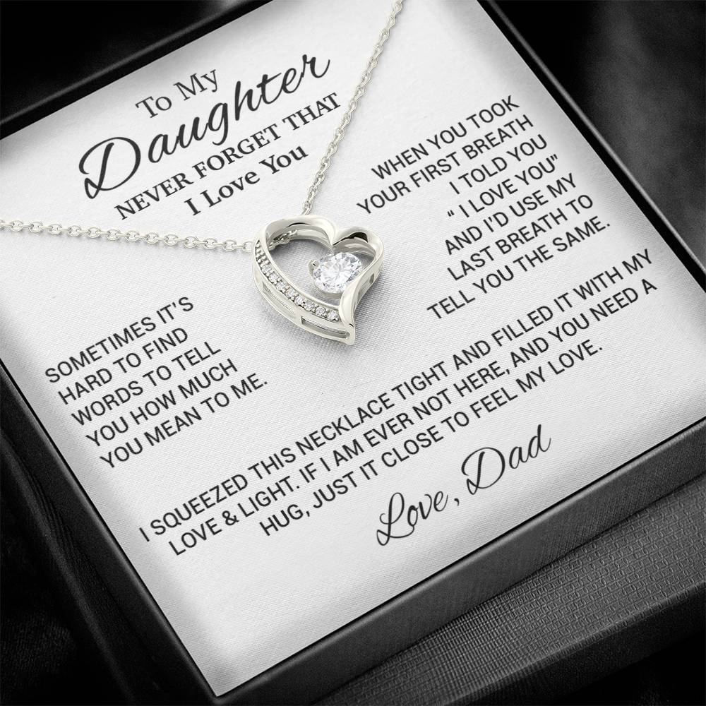 To My Daughter Necklace, Daughter Father Necklace, Daughter Gift From Dad 17_10
