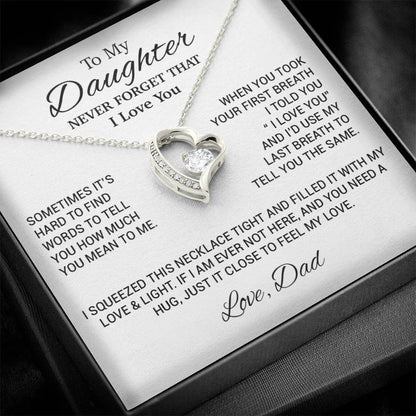 To My Daughter Necklace, Daughter Father Necklace, Daughter Gift From Dad 17_10