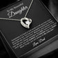 To My Daughter Necklace, Gift for Daughter from Dad, Father Daughter Necklace 21_4_Black