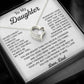 To My Daughter Necklace, Daughter Father Necklace, Daughter Gift From Dad 20_8_White