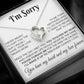 I'm Sorry Necklace Gifts, Apology Gifts For Her, Forgiveness Gift, Wife Gift 28_10