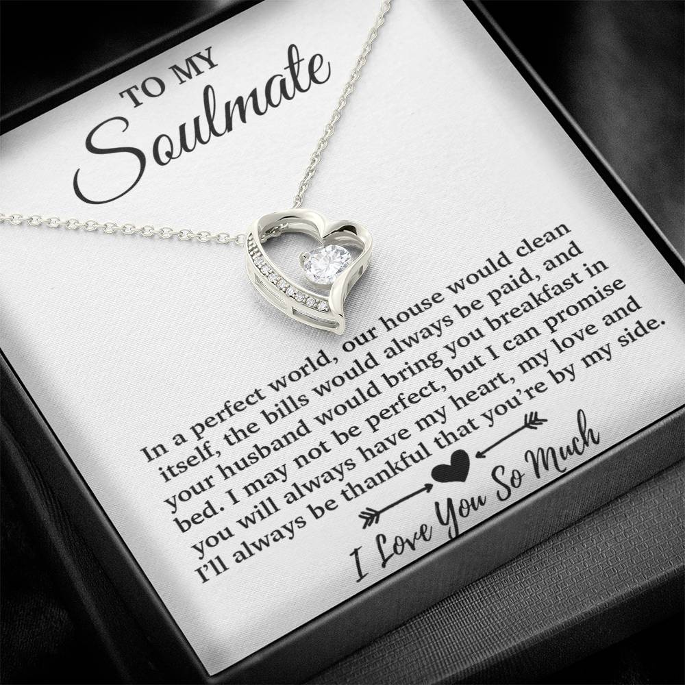 To My Soulmate Necklace, Soulmate Gift, Soulmate Jewelry Anniversary