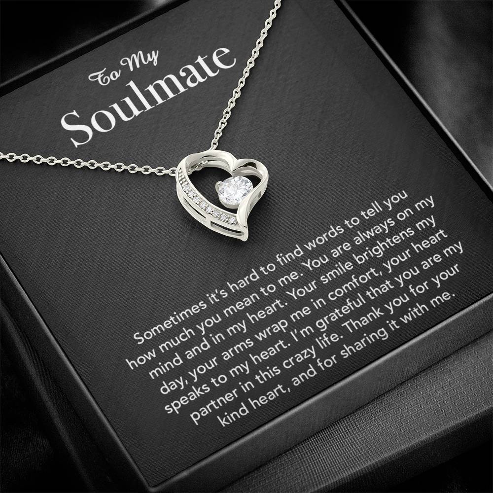 To My Soulmate Necklace, Gift For Wife, Anniversary Gift, Christmas Gift 3_5