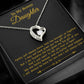 To My Bonus Daughter Necklace, Gift for Bonus Daughter, Step Daughter Birthday 2_11_Gold