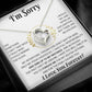 I'm Sorry Necklace Gifts, Apology Gifts For Her, Forgiveness Gift, Wife Gift 12_11_White