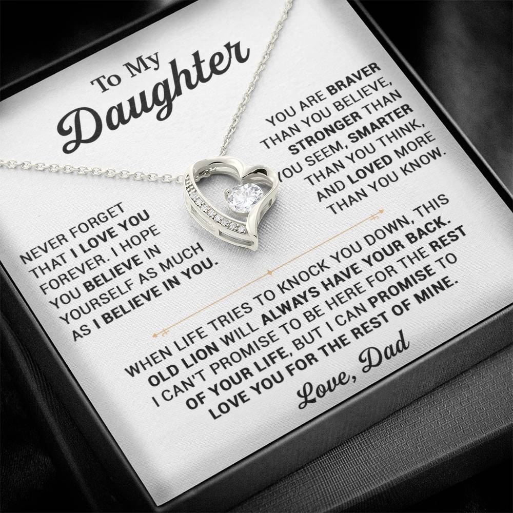 To My Daughter Necklace, Gift for Daughter from Dad, Daughter Father Necklace 25_10