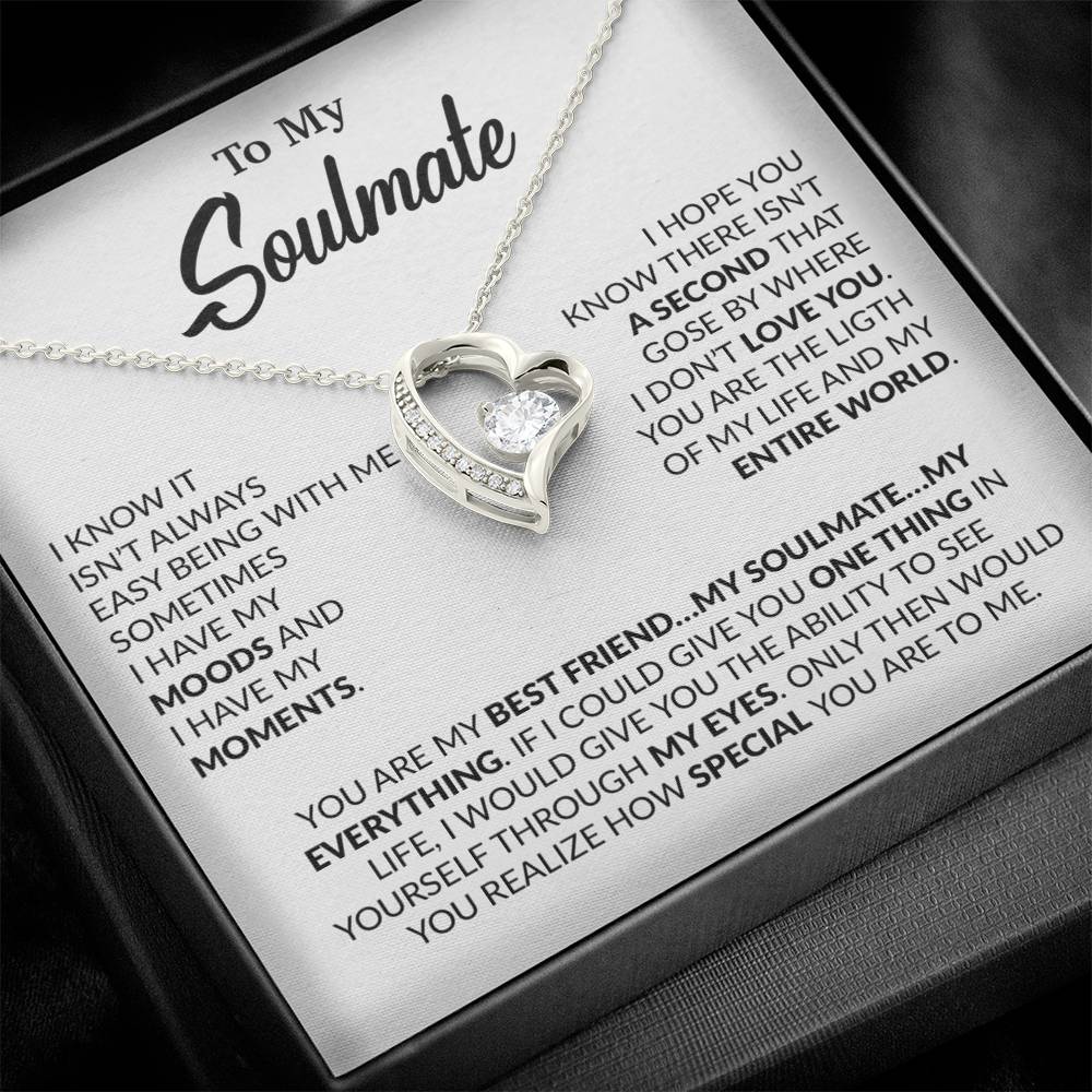 To My Soulmate Necklace, Soulmate Gift, Gift For Girlfriend, Christmas Gift 23_10_White