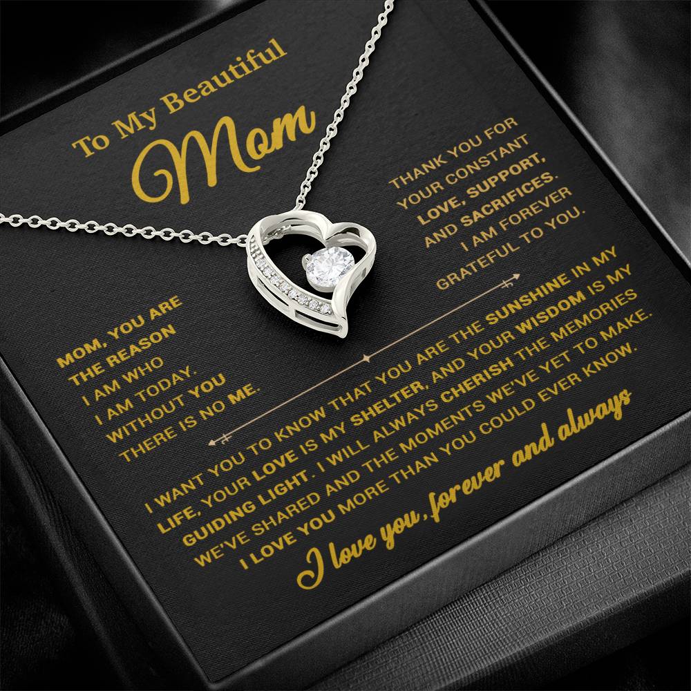 To My Mom Necklace, Sentimental Mother's Day Gift For Mom From Son 31_3_Gold