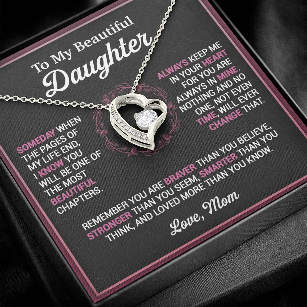 To My Daughter Necklace, Gift for Daughter from Mom, Mother Daughter Necklace 16_11