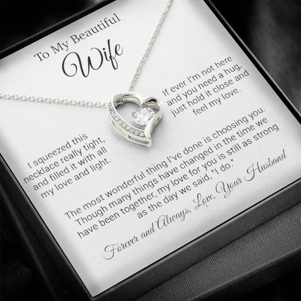 To My Wife Necklace, Gift For Wife, Valentine Day Gift, Birthday Gift