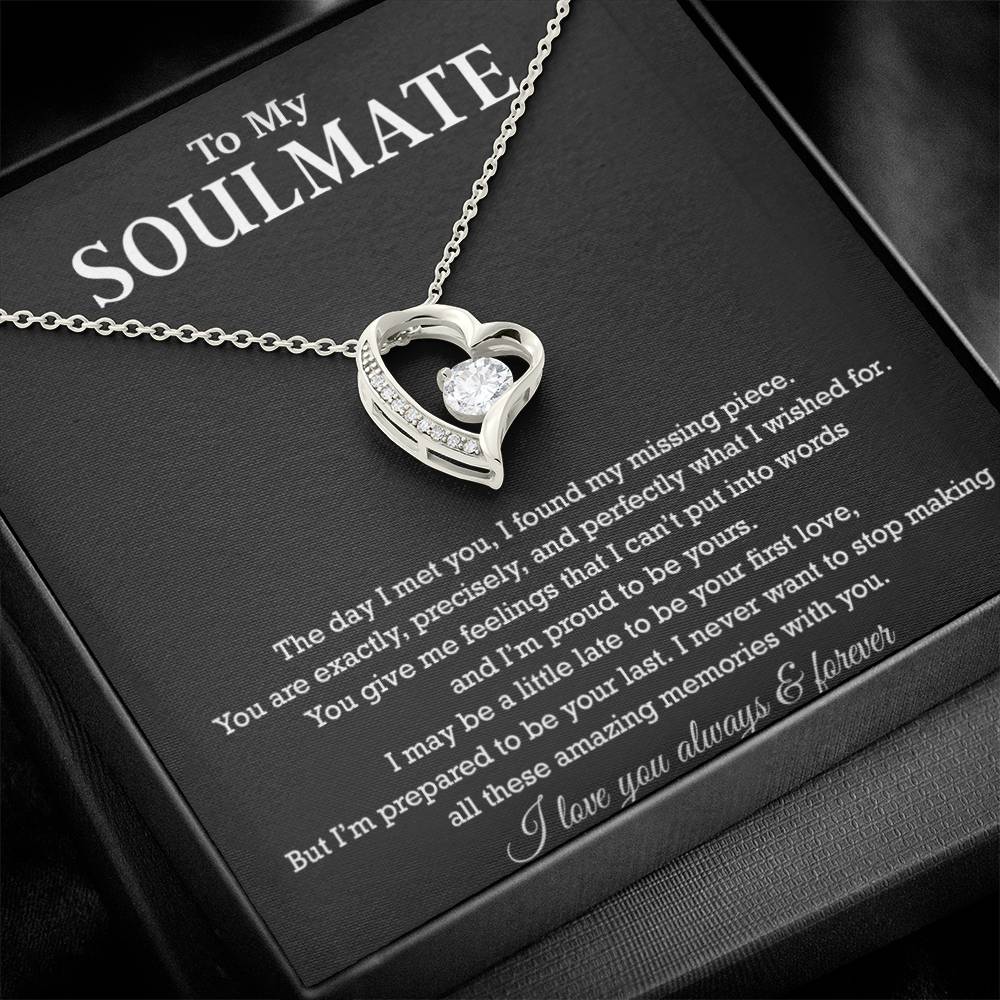 To My Soulmate Necklace, Birthday Gift for Her, Anniversary Gifts, Christmas Gift 12_8