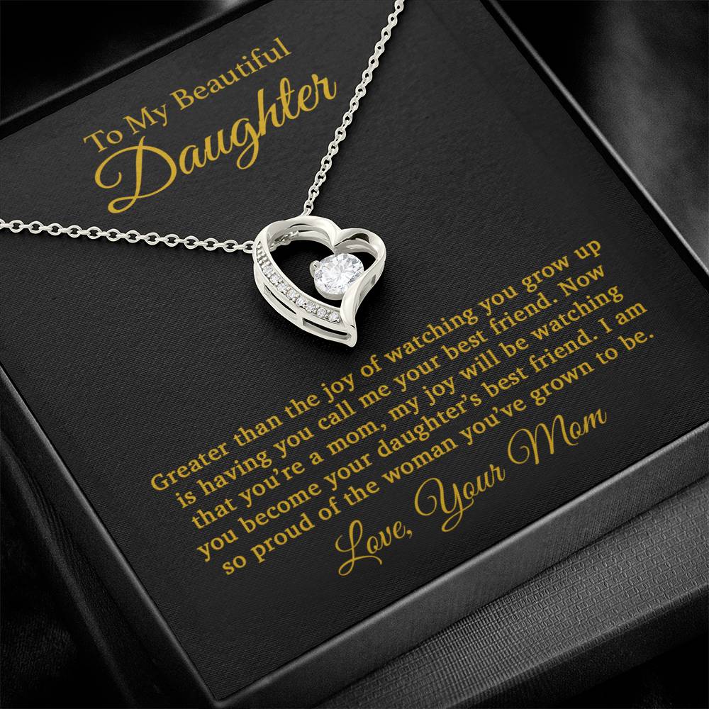 To My Daughter Necklace, Gift For Daughter From Mom, Daughter Mother Necklace 25_4