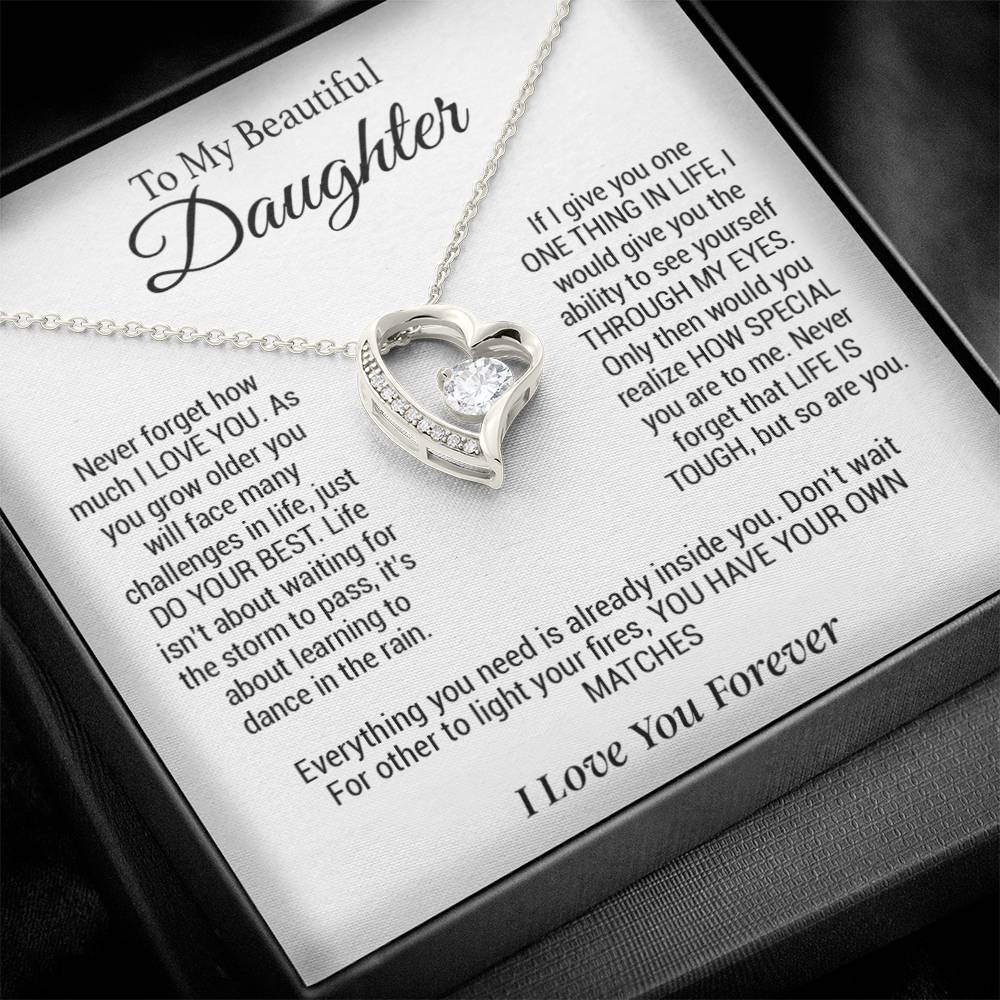 To My Daughter Necklace, Gift for Daughter ,Graduation Gift, Birthday Gift for Daughter