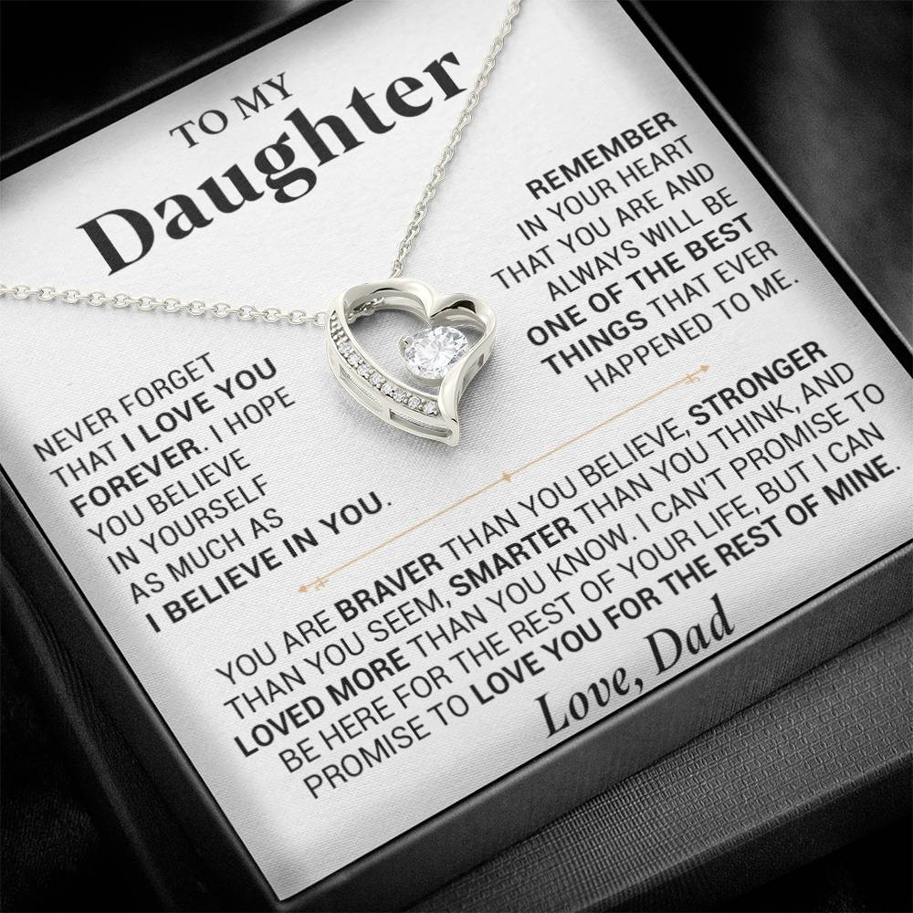 To My Daughter Necklace, Daughter Father Necklace, Daughter Gift From Dad 20_7