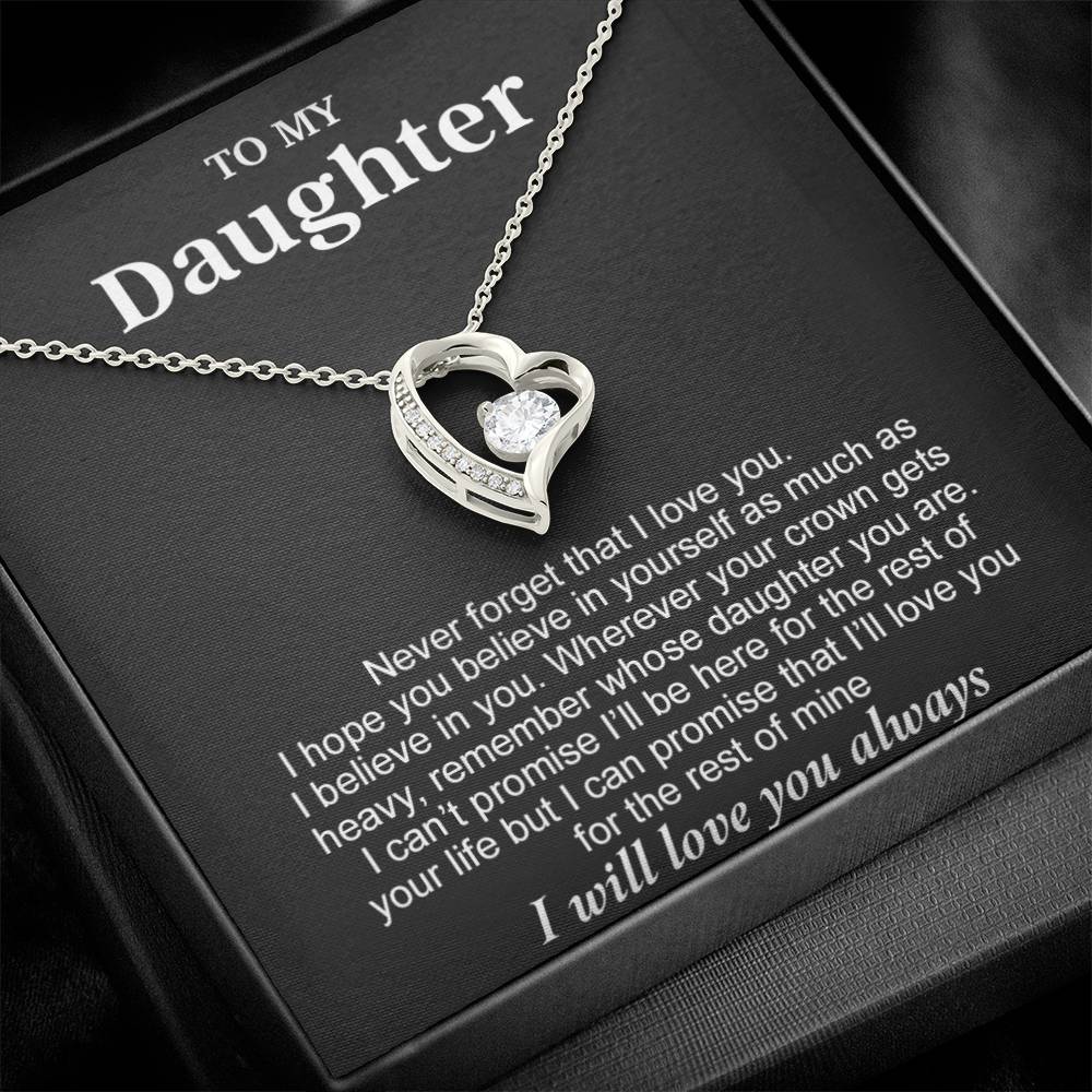 To My Daughter Necklace, Birthday Gift For Daughter From Mom, Xmas Gifts for Her 10_8