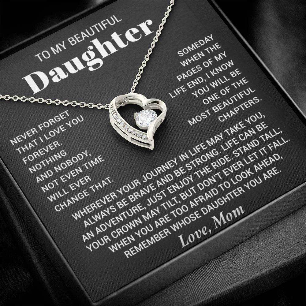 To My Daughter Necklace, Birthday Gift For Daughter From Mom, Xmas Gifts for Her 7_8