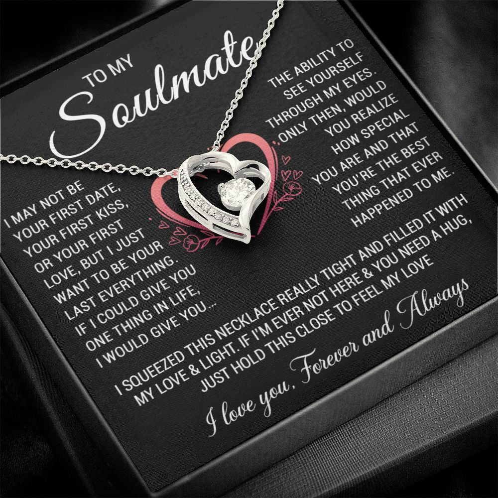 To My Soulmate Necklace, Gift for Wife, Girlfriend, Anniversary Necklace, Soulmate Gift, Christmas Gift