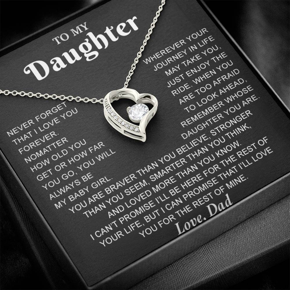 To My Daughter Necklace, Gift for Daughter from Dad, Daughter Father Necklace 7_8