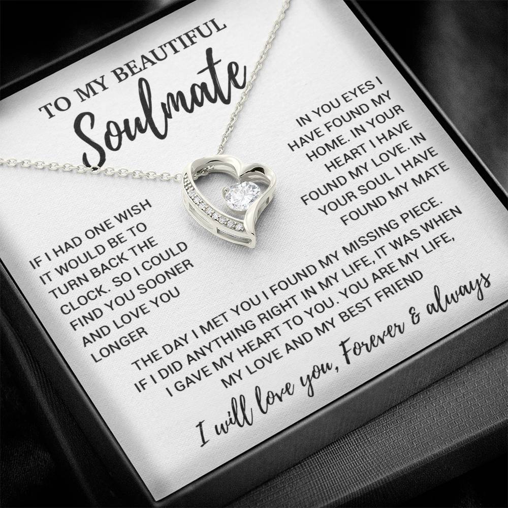 To My Soulmate Necklace, Soulmate Gift, Soulmate Jewelry Anniversary 14_8