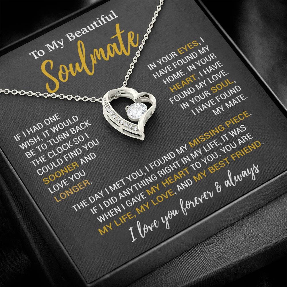 To My Soulmate Necklace, Birthday Gifts For Her, Christmas Gift For Soulmate 18_9