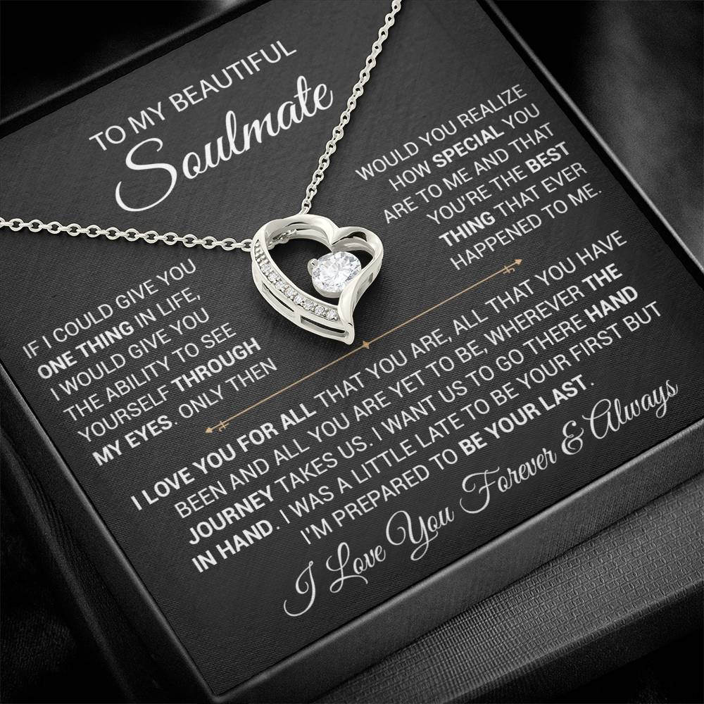 To My Soulmate Necklace, Gift For Wife Girlfriend From Husband, Christmas Gift 9_9