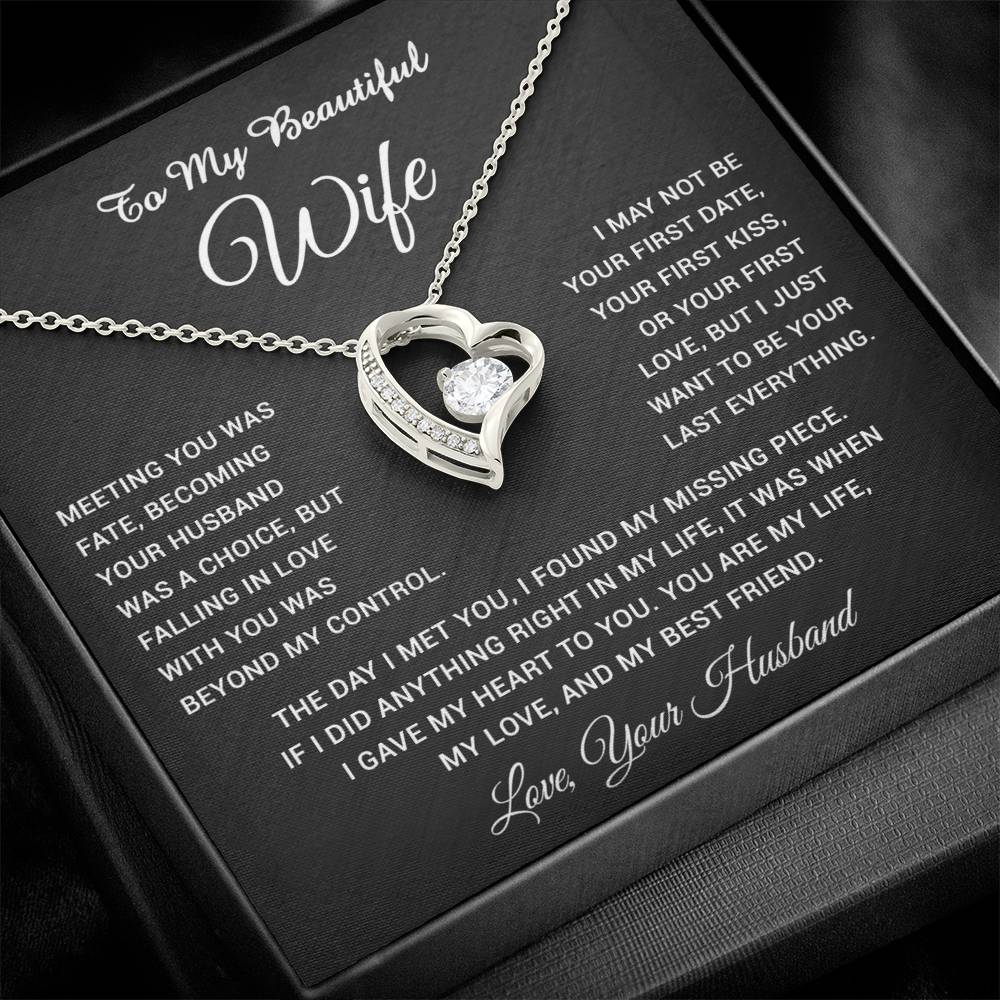 To My Wife Necklace, Gift For Wife, Anniversary Gift For Wife, Necklace For Wife 3_5