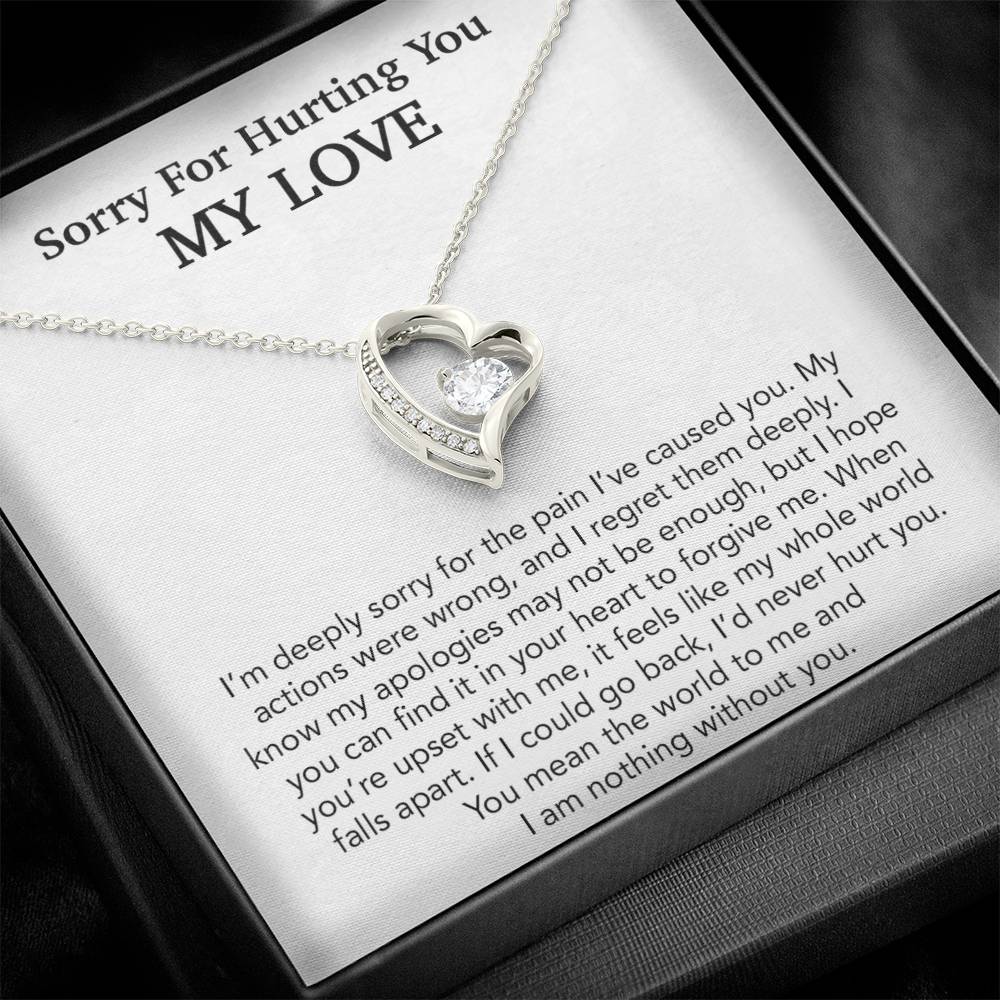 I'm Sorry Necklace Gift, Apology Gift For Her, Forgiveness Gift 29_10
