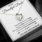 To My Beautiful Bride Necklace,Bride Wedding Necklace, Gift For Bride, Wedding1