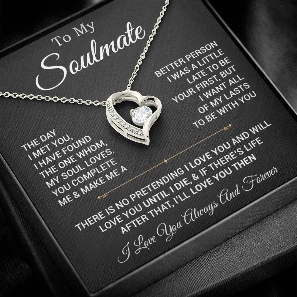 To My Soulmate Necklace, Valentines Day Gift, Gift For Wife, Anniversary Gift 28_2