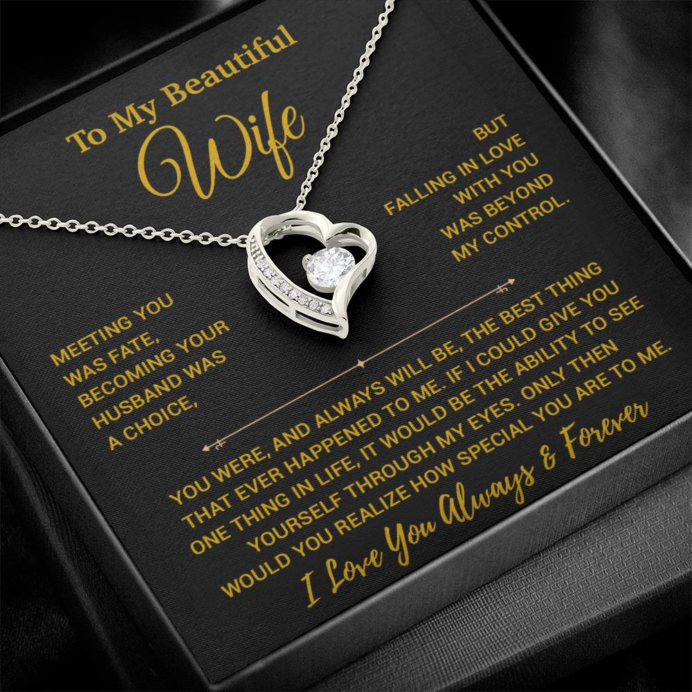 To My Wife Necklace, Vanlentines Gifts For Women, Anniversary Gift For Wife 29_12_Gold