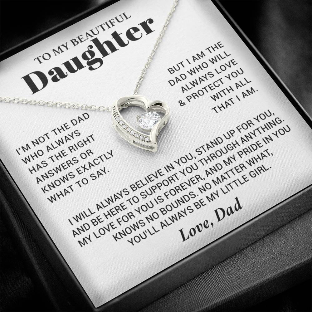 To My Daughter Necklace from Dad, Daughter Dad Necklace, Gifts for Daughter 17_10