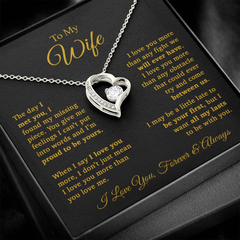 To My Wife Necklace, Gift For Wife, Wife Birthday Gift, Christmas Gift 11_9
