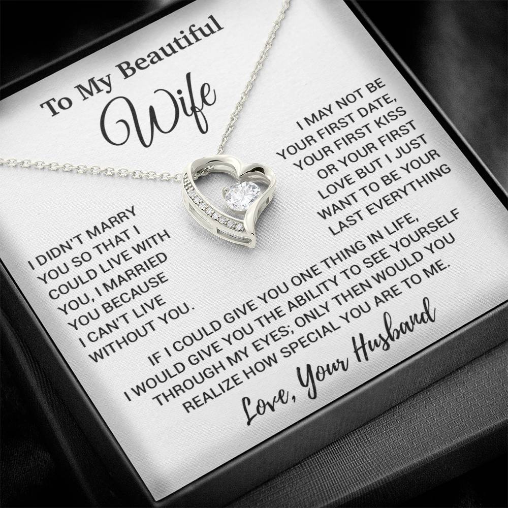 To My Wife Necklace, Gift From Husband, Anniversary Jewelry Gifts Wife 11_8