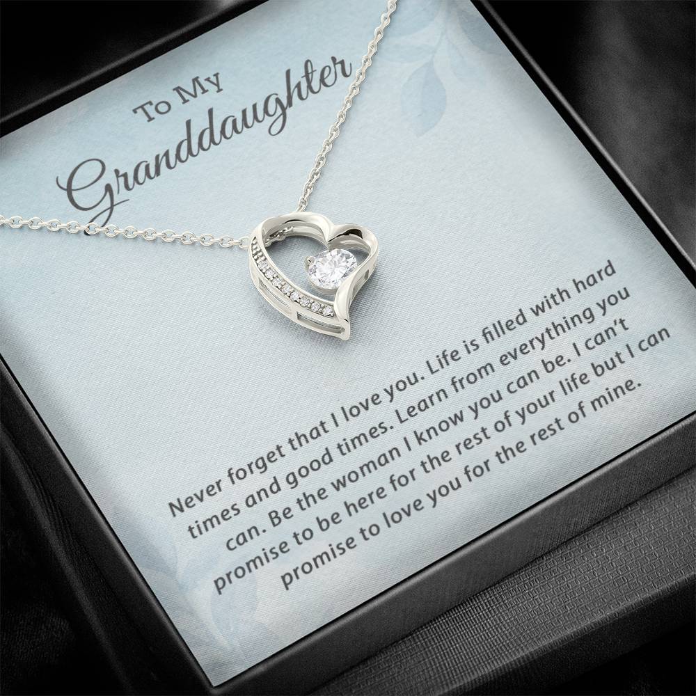 To My Granddaughter Necklace, Grandma Granddaughter Jewelry, Birthday Gift For Granddaughter