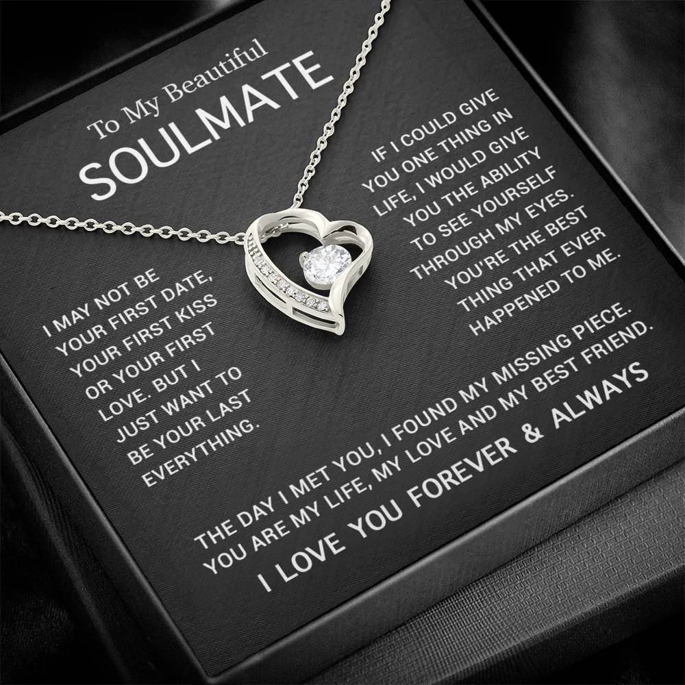 To My Soulmate Necklace, Gift For Soulmate, Anniversary Gift, Birthday Gift 3_5