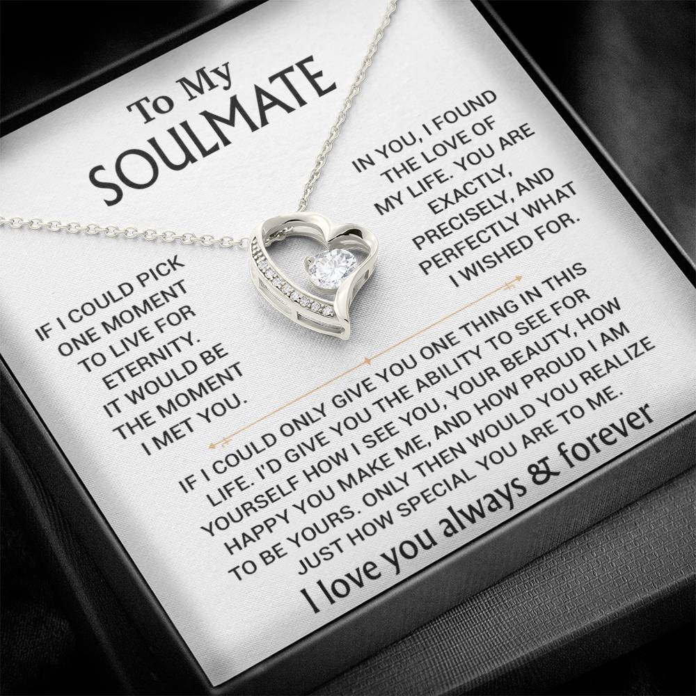 To My Soulmate Necklace, Soulmate Gift, Gift For Girlfriend, Christmas Gift 27_8_WHITE