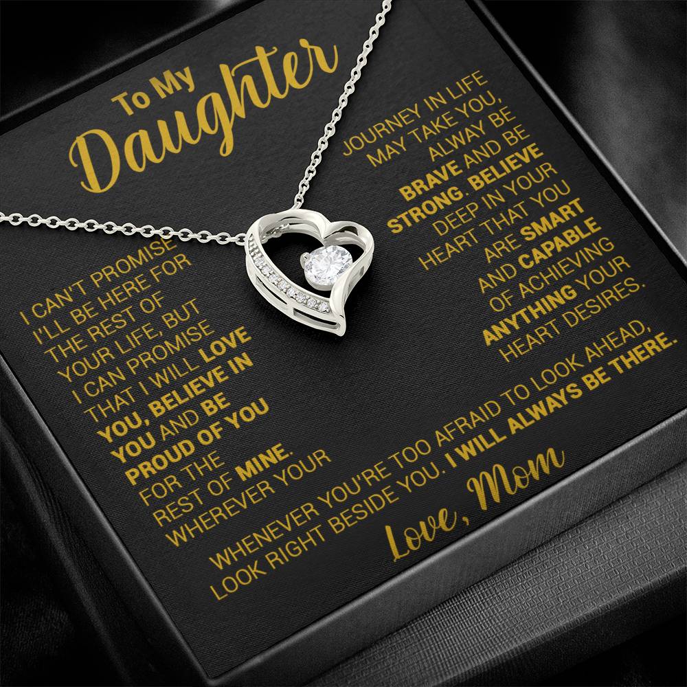 To My Daughter Necklace, Daughter Mother Necklace, Daughter Gift From Mom 21_8_Gold
