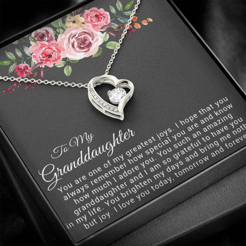 To My Granddaughter Necklace, Birthday Gift For Granddaughter, Granddaughter Gifts