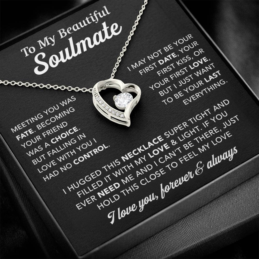 To My Soulmate Necklace, Birthday Gifts For Her, Christmas Gift For Soulmate 1_12_Black