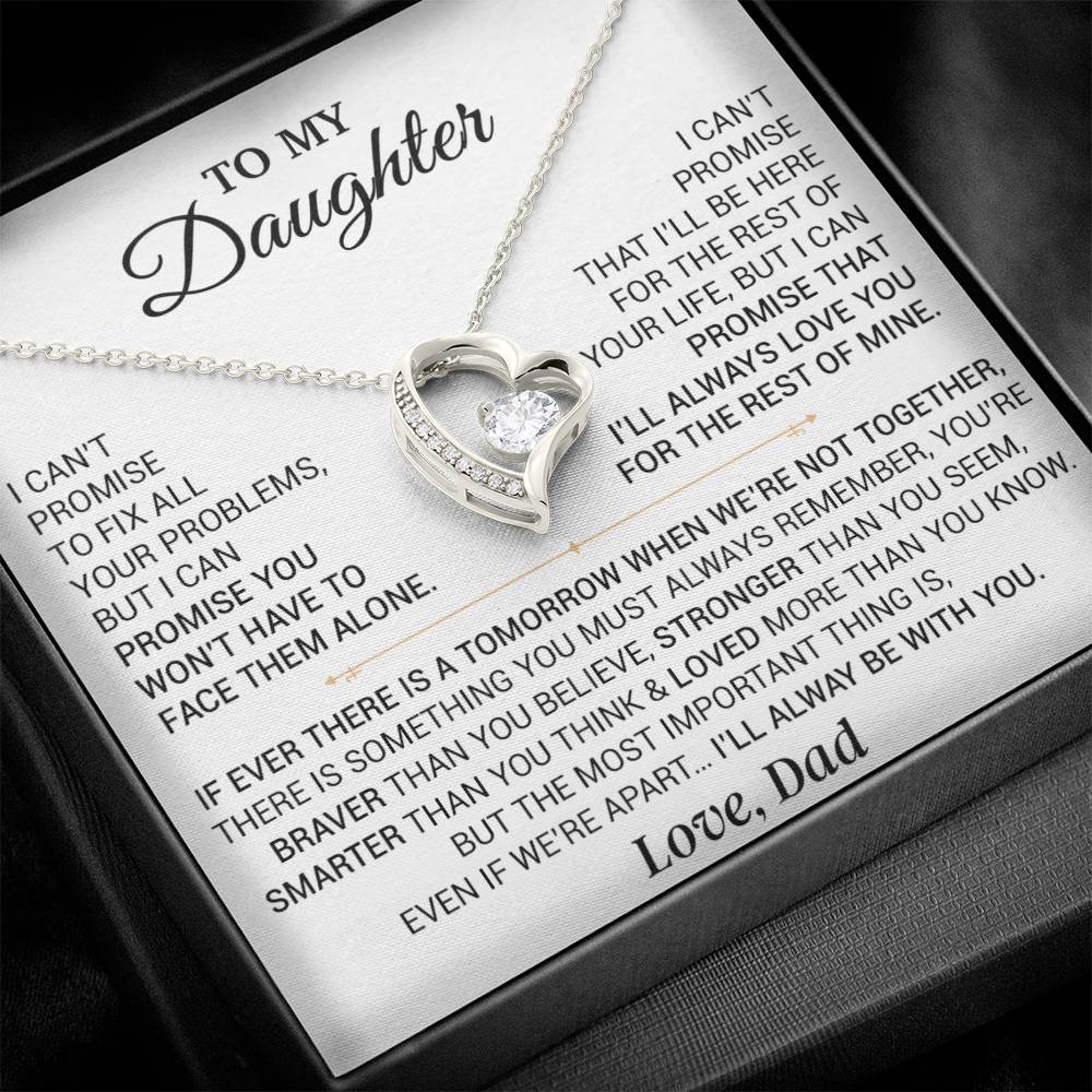 To My Daughter Necklace, Gift for Daughter from Dad,Daughter Father Necklace 9_9