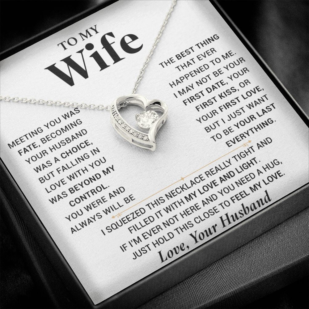 To My Wife Necklace, Anniversary Gift For Wife, Wife Birthday, Gift For Wife 000