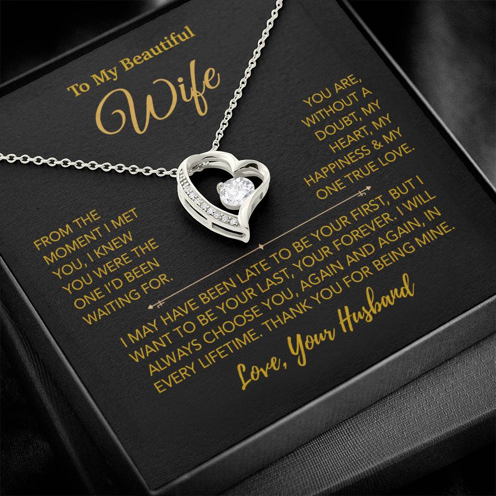 To My Wife Necklace, Christmas Gifts For Women, Anniversary Gift For Wife 27_12_Gold