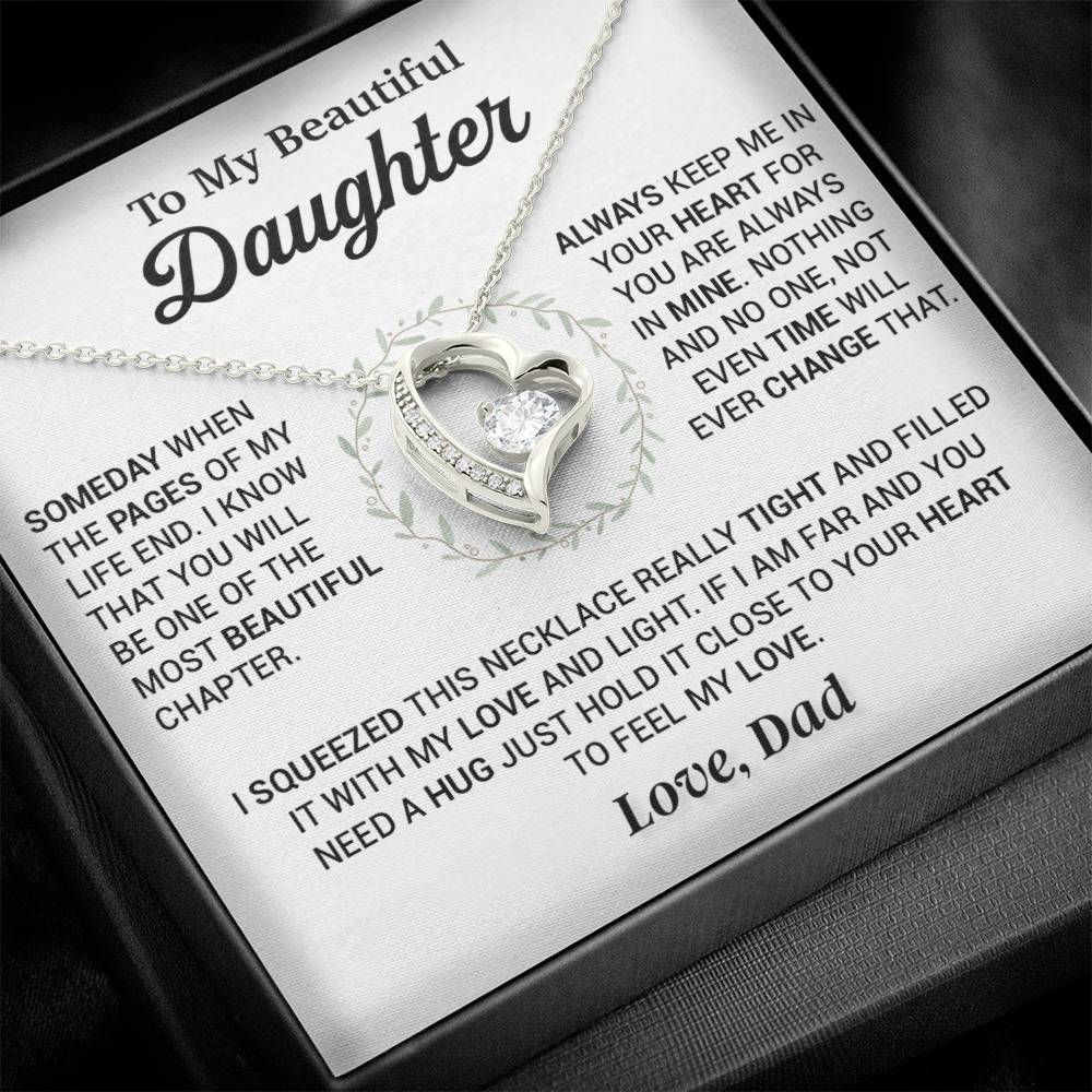 To My Daughter Necklace, Gift for Daughter from Dad, Daughter Father Necklace 4_11
