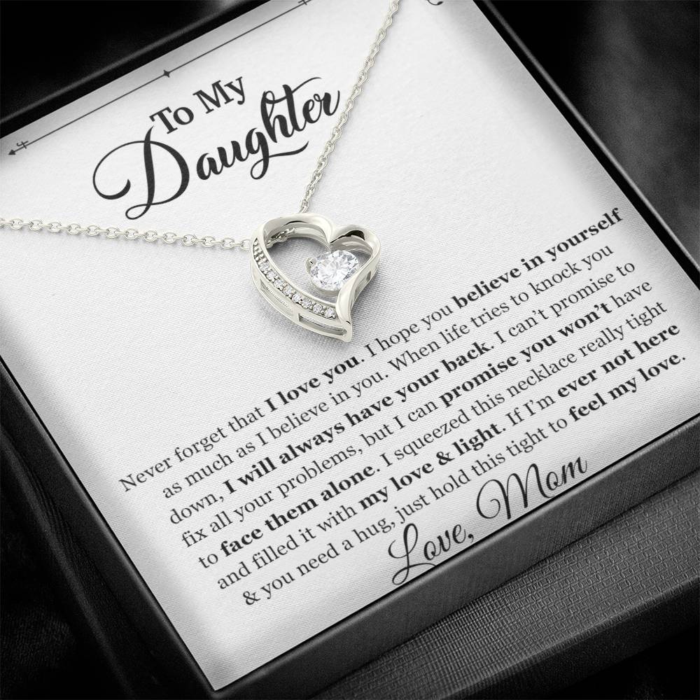 To My Daughter Necklace, Gift for Daughter from mom, Daughter Father Necklace